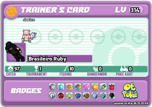 Brasileiro Ruby Card otPokemon.com