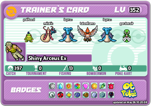 Shiny Arceus Ex Card otPokemon.com