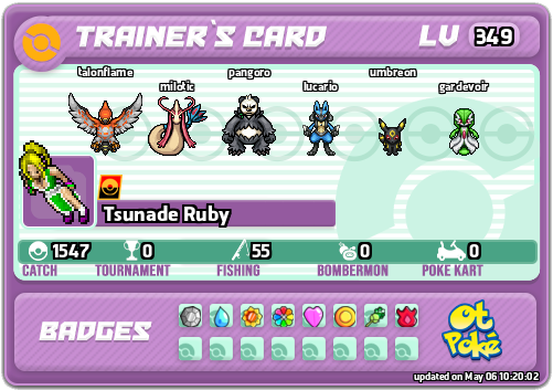Tsunade Ruby Card otPokemon.com