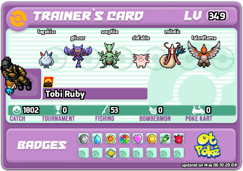 Tobi Ruby Card otPokemon.com