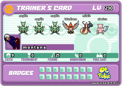 m o n t a n a Card otPokemon.com