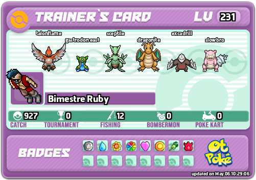 Bimestre Ruby Card otPokemon.com