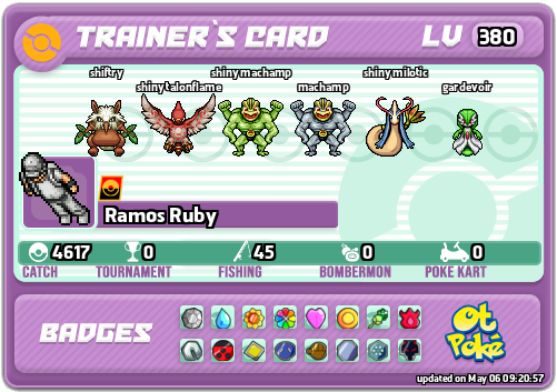 Ramos Ruby Card otPokemon.com