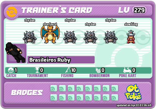 Brasileiros Ruby Card otPokemon.com