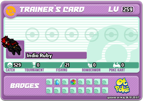 Indio Ruby Card otPokemon.com