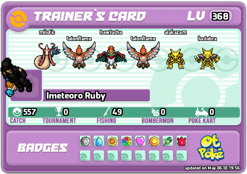 Imeteoro Ruby Card otPokemon.com