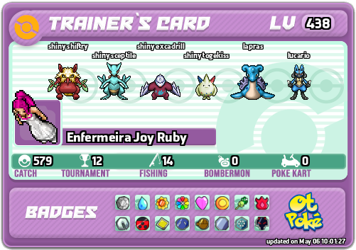 Enfermeira Joy Ruby Card otPokemon.com