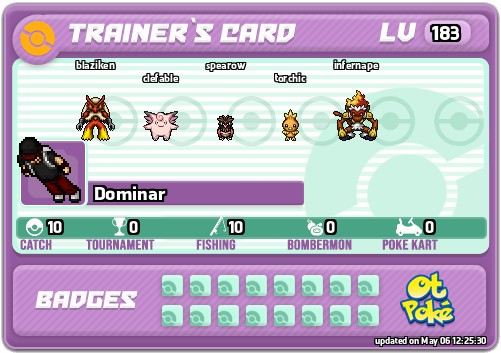 Dominar Card otPokemon.com