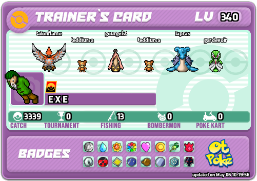 E X E Card otPokemon.com