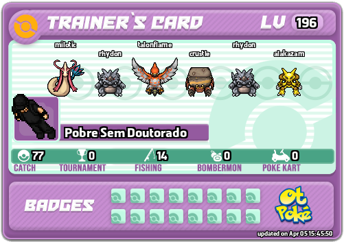Pobre Sem Doutorado Card otPokemon.com