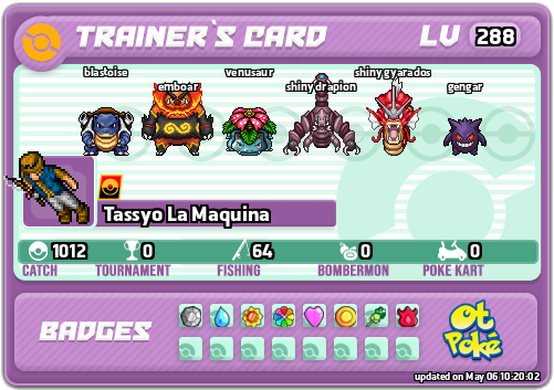 Tassyo La Maquina Card otPokemon.com