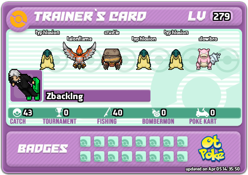 Zbacklng Card otPokemon.com