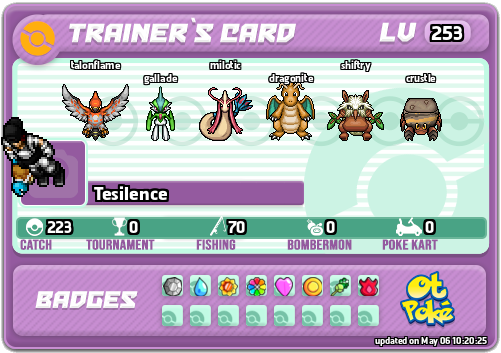 Tesilence Card otPokemon.com