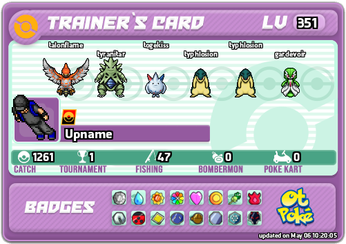 Upname Card otPokemon.com