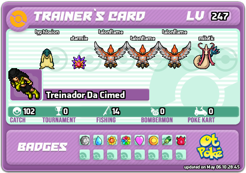 Treinador Da Cimed Card otPokemon.com