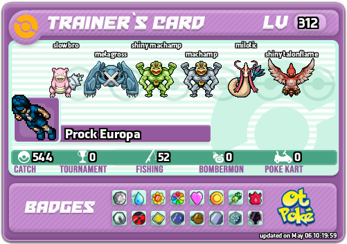 Prock Europa Card otPokemon.com