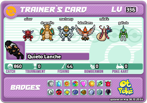 Quieto Lanche Card otPokemon.com